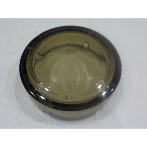 Vintage Smoked Glass Ashtray Hilton International Paris Made in France - Picture 3 of 3